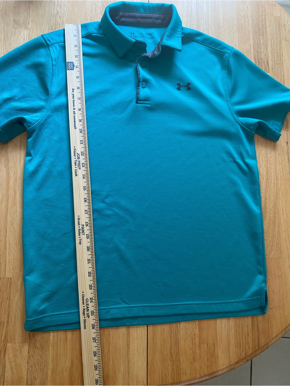 Under Armour Men's Teal Performance Heat-gear Polo Shirt Golf Size M - Picture 5 of 6